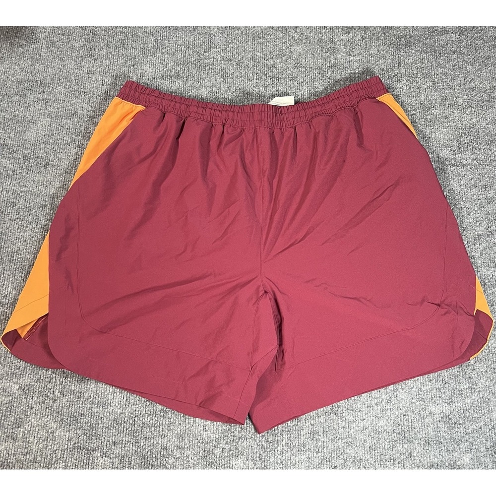Peloton Shorts Men's Large Activwear‎ Orange Maroon